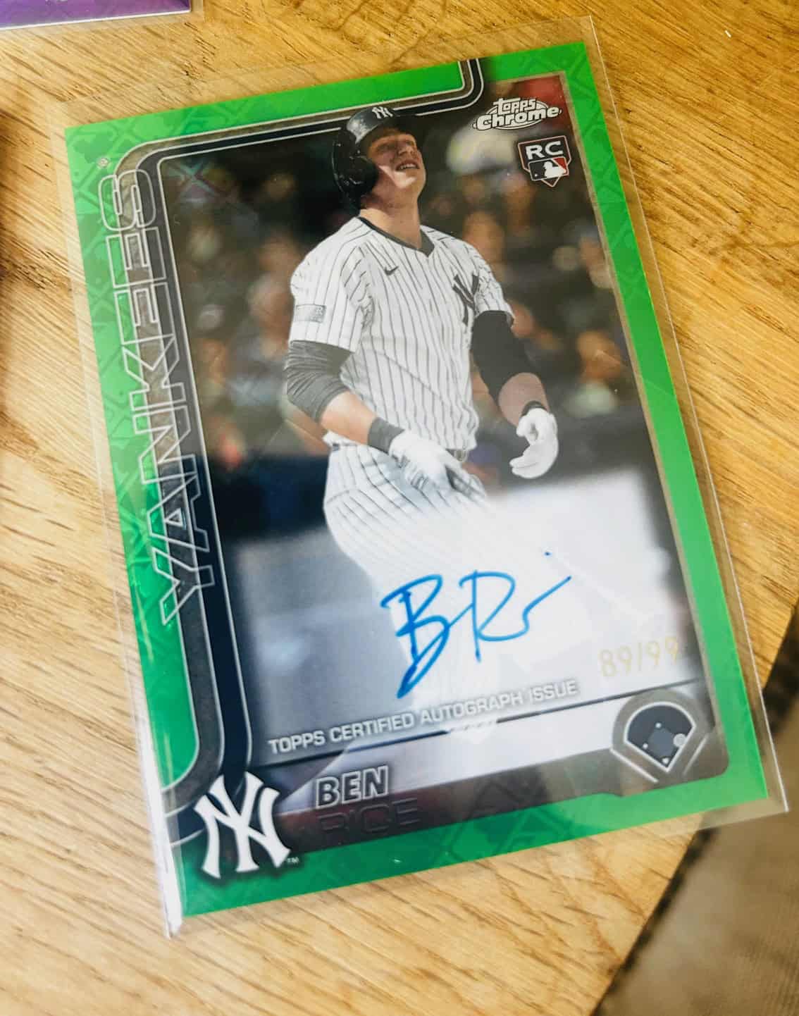 Ben Rice Rookie Card gains some value