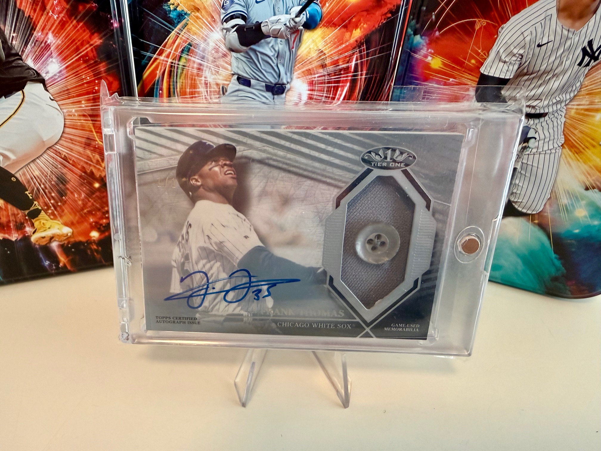 One Of One Frank Thomas Baseball Card Topps Tier 1