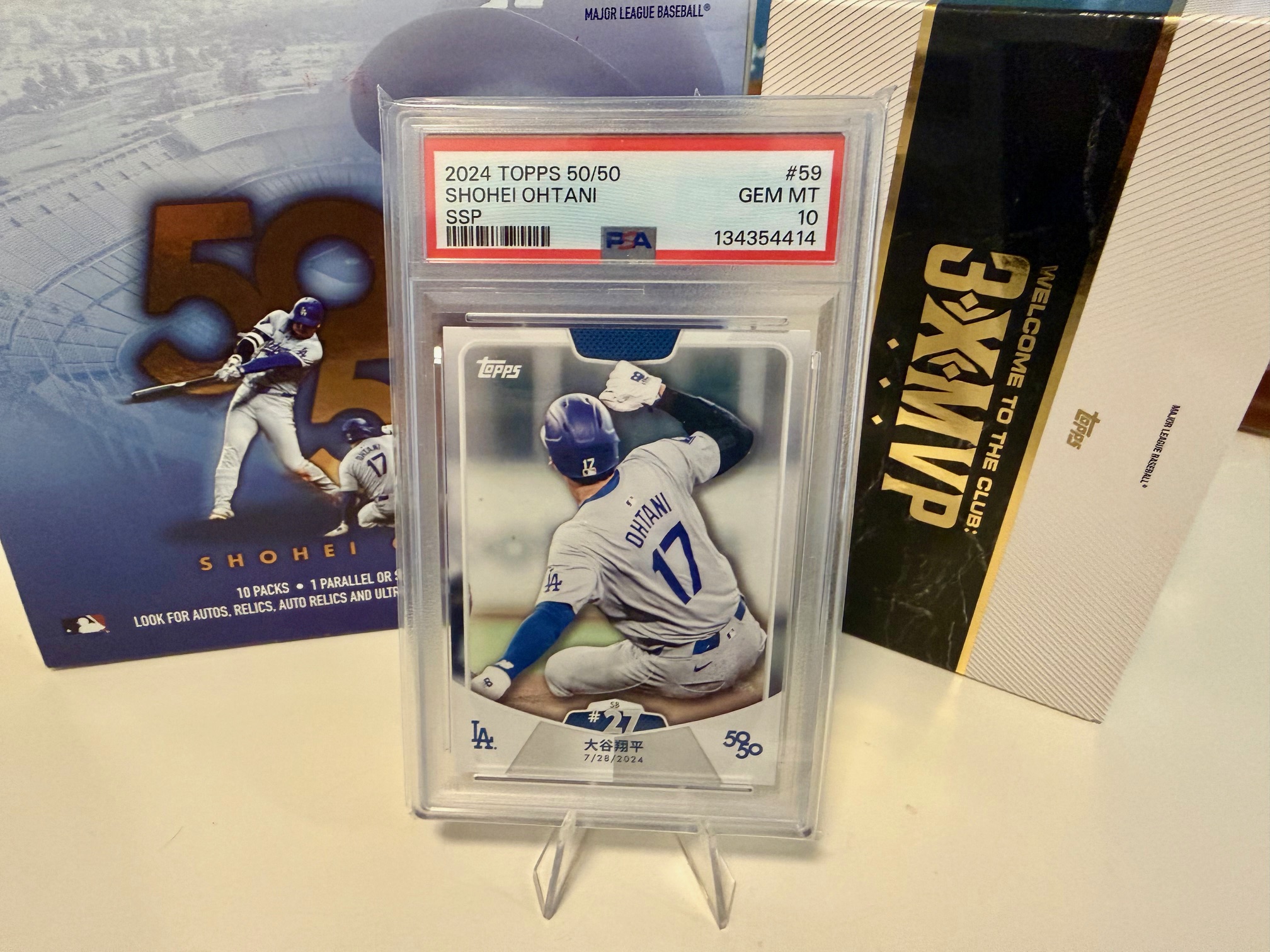 Shohei Ohtani Topps SSP card PSA 10 example