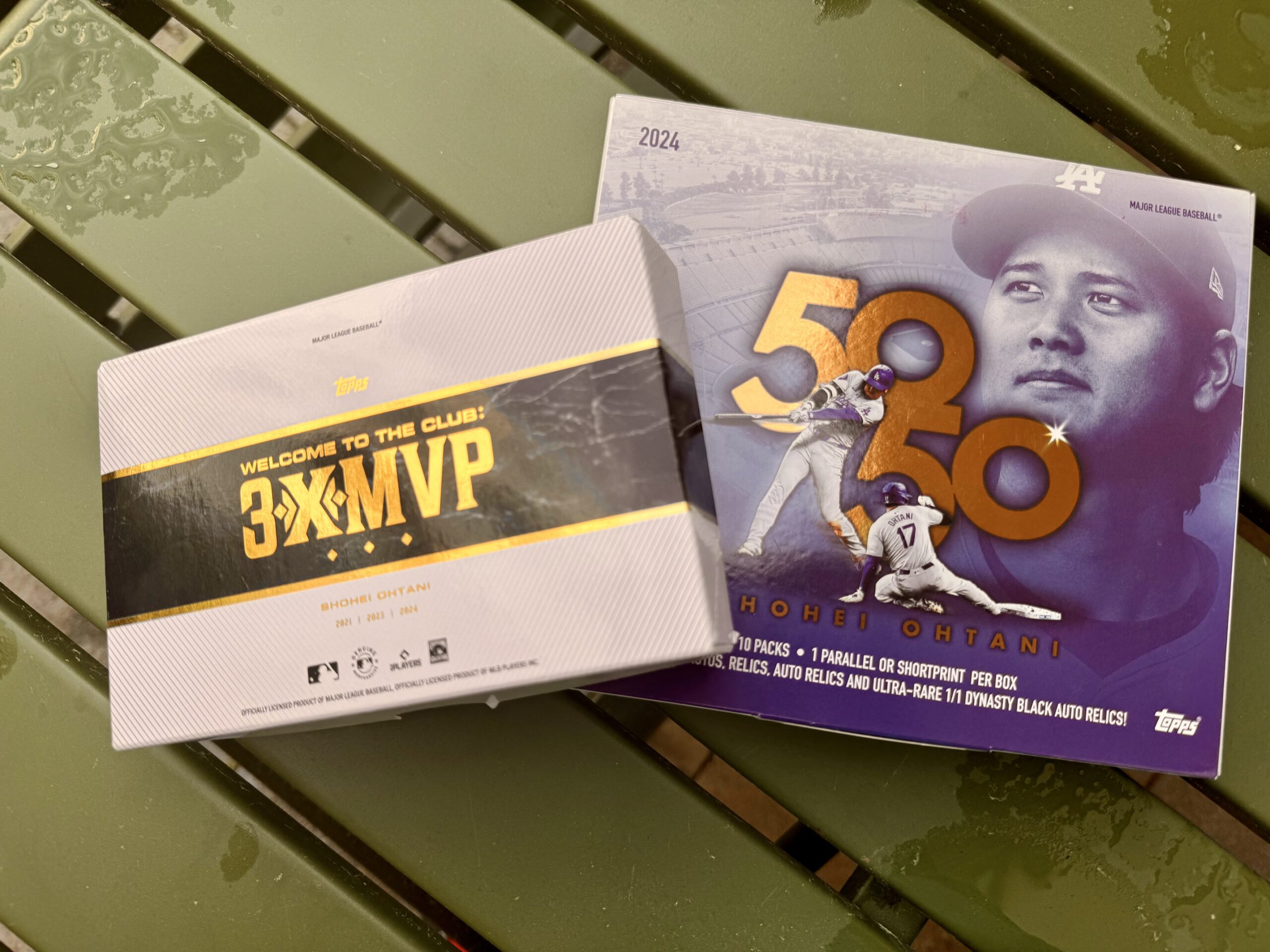 Topps Ohtani 50/50 Box and the 3xMVP Topps