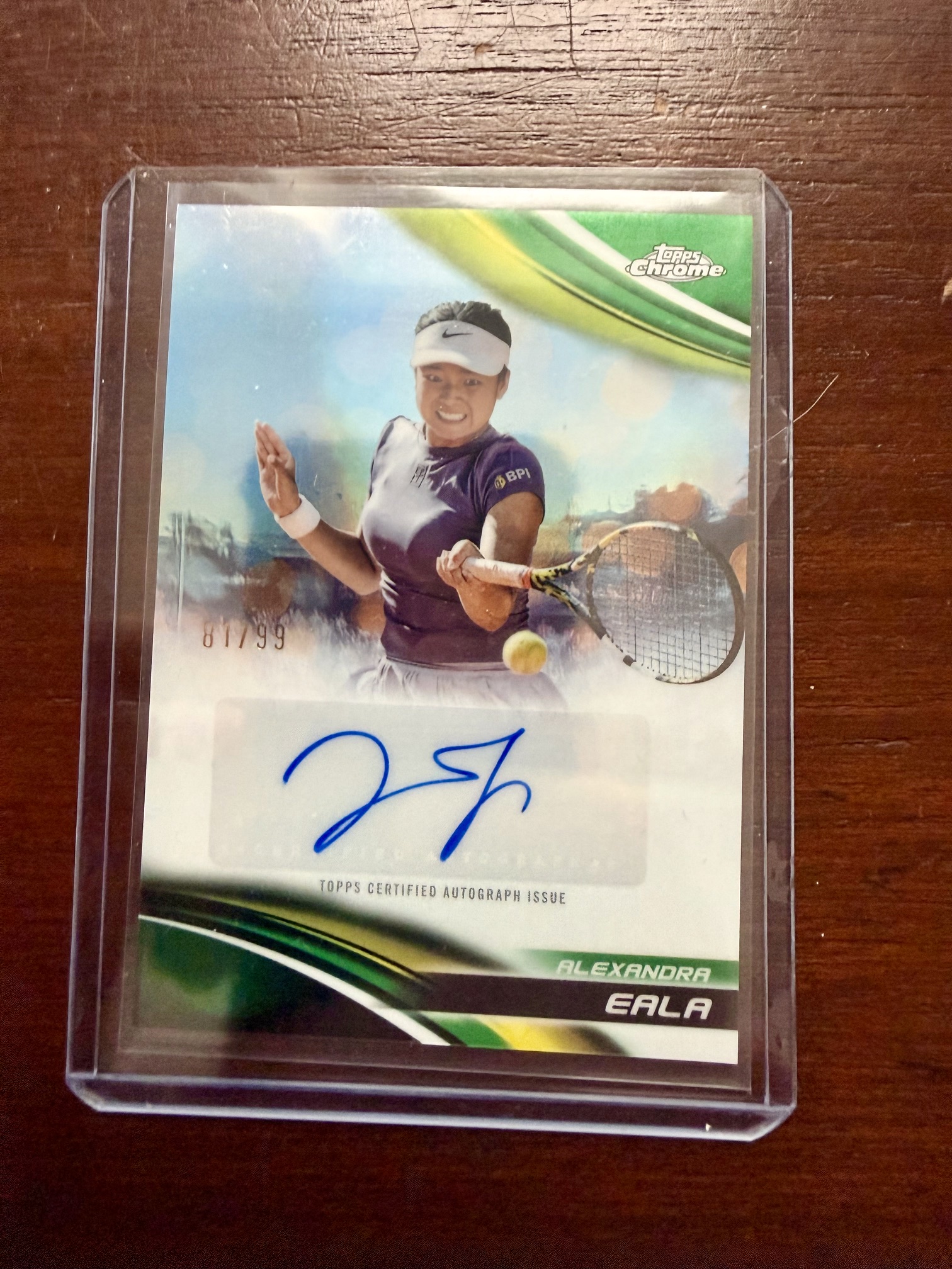 Alexandra Eala Topps Chrome Auto /99