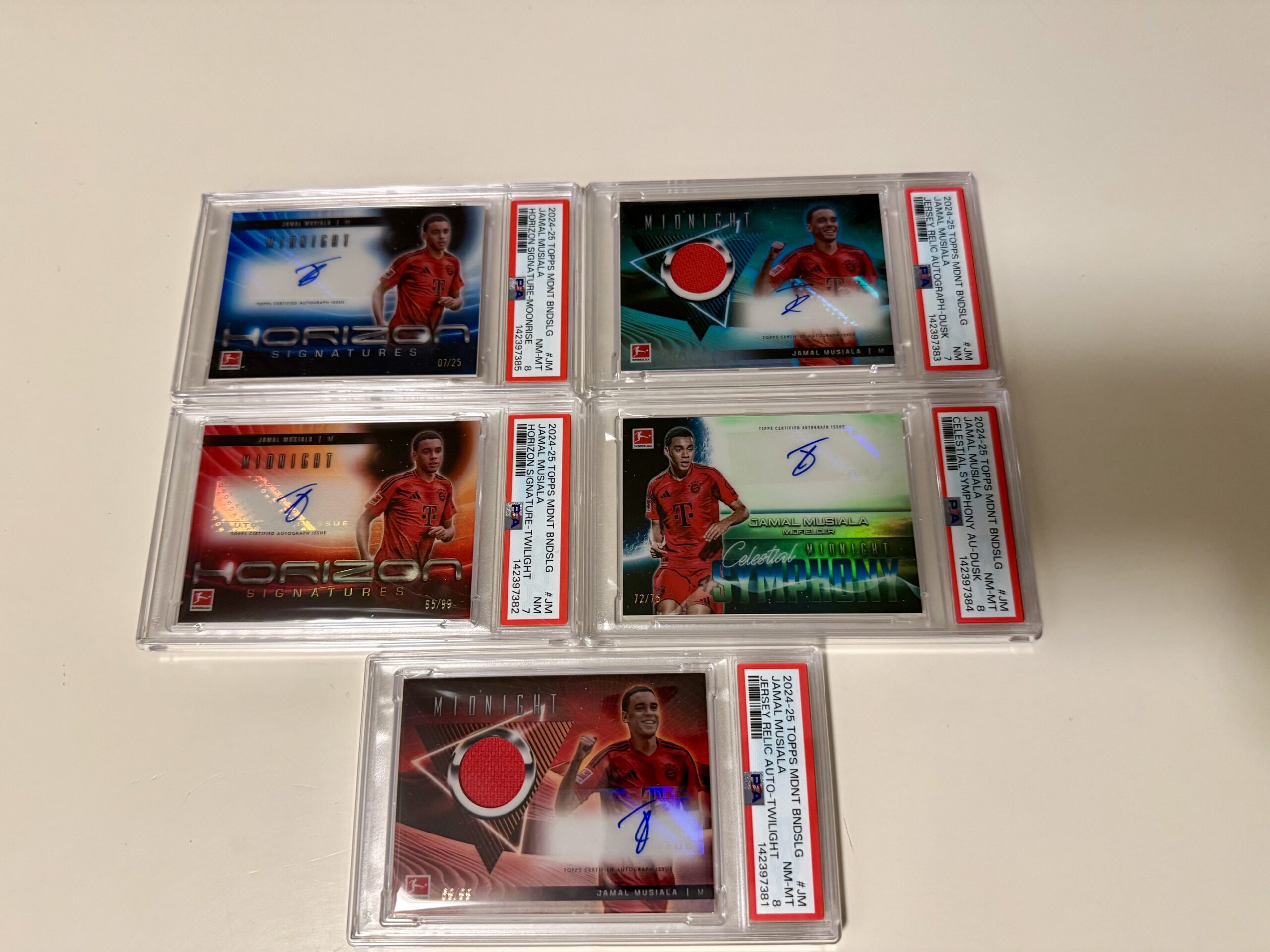 Jamal Musiala Topps Midnight Auto Patch PSA