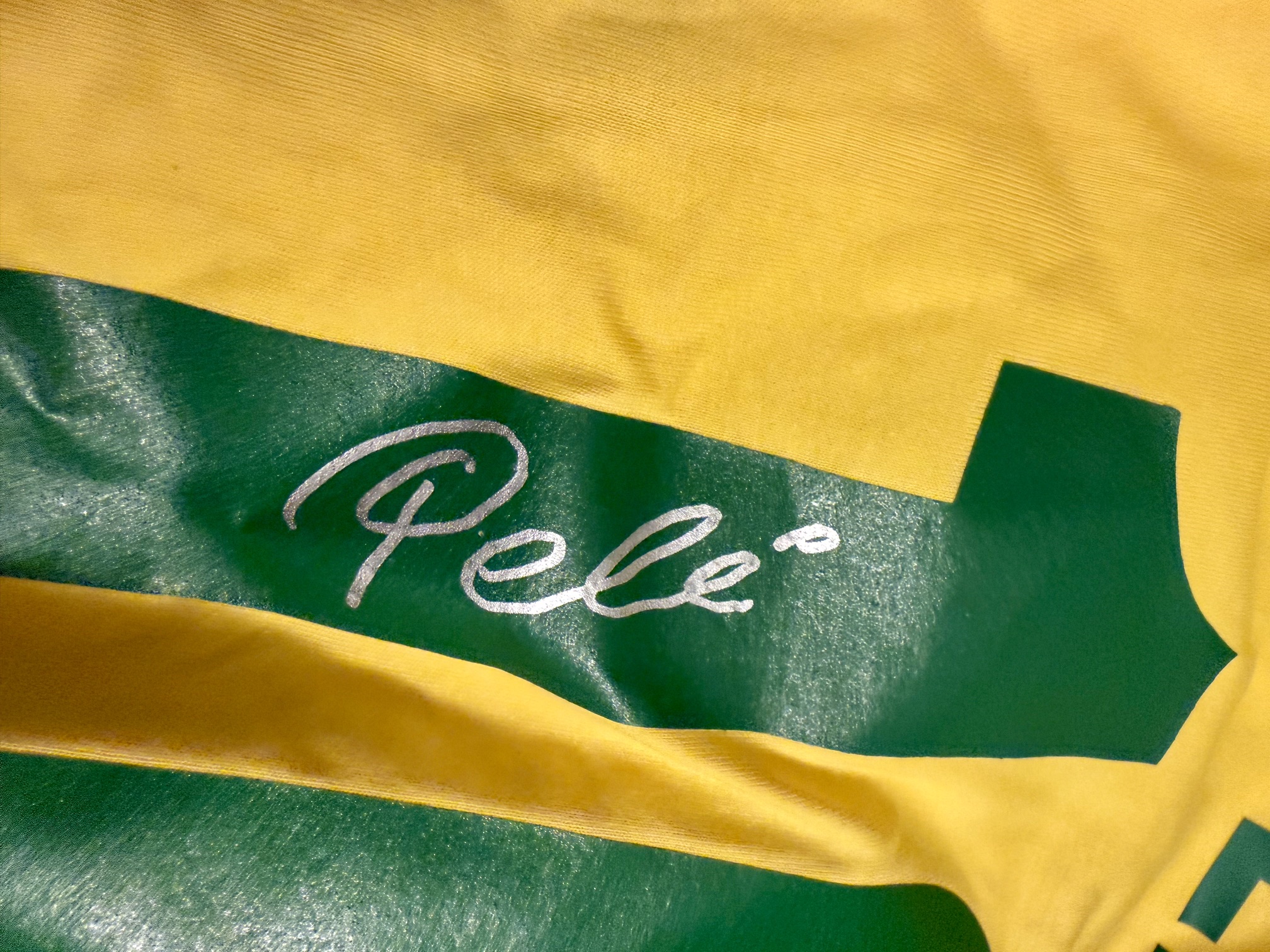 Late Pele Signature Brazil Shirt Number 10